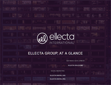 Tablet Screenshot of ellecta.com